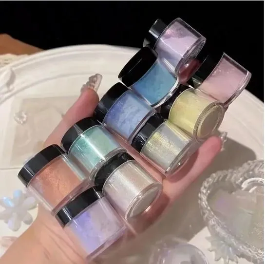 RESIN ART HUB Necklaces Reflective Holographic Glitter Powder for Resin Art
