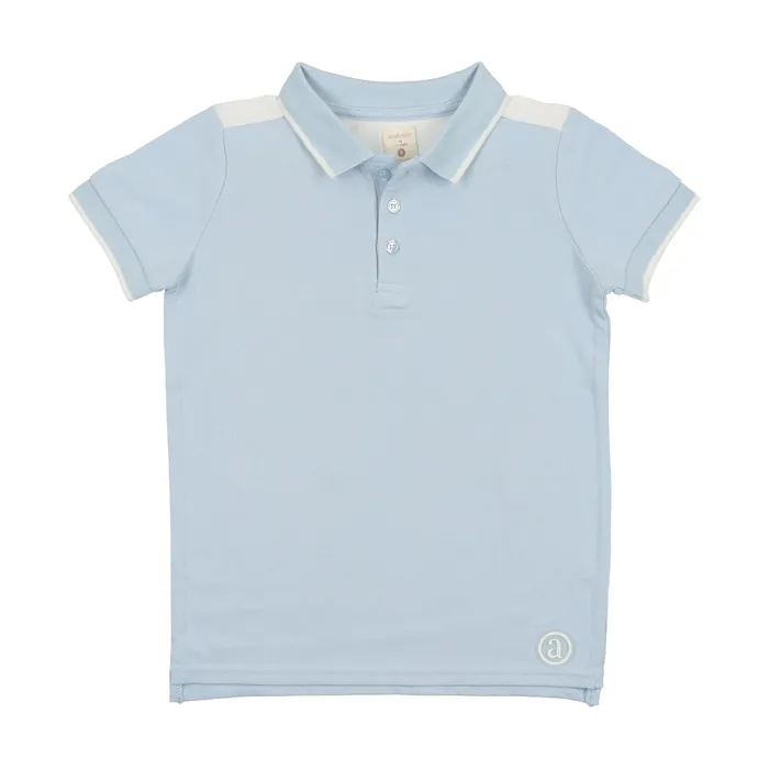 Analogie Necklaces Analogie Short Sleeve Polo Multigarden Collection Light Blue Analogie Necklaces Analogie Short Sleeve Polo Multigarden Collection Light Blue