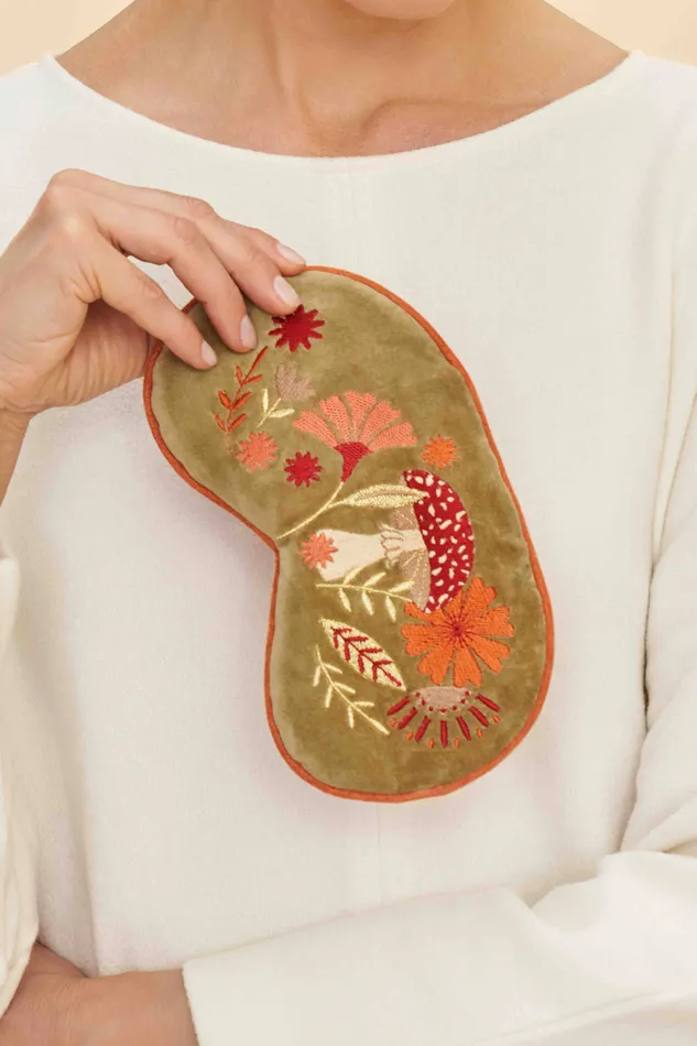 Earrings Powder Design inc Luxury Lavender Velvet Eye Mask Tranquil Toadstool Sage