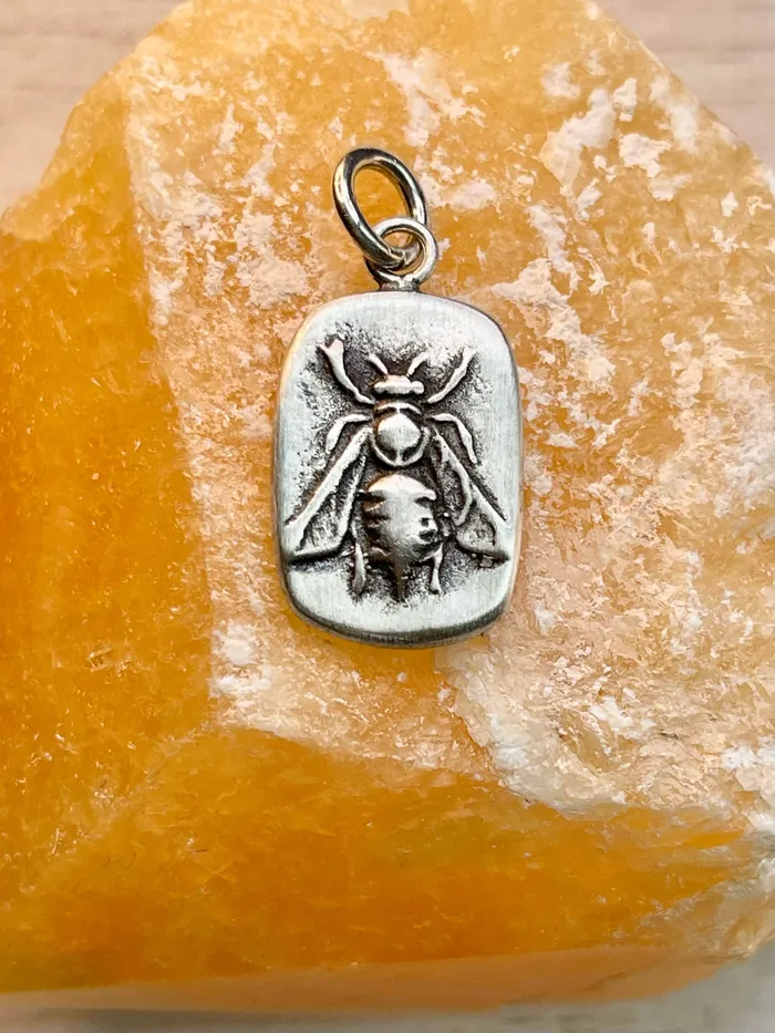 HeidiJHale Designs Rings Sterling Silver Roman Bee Charm