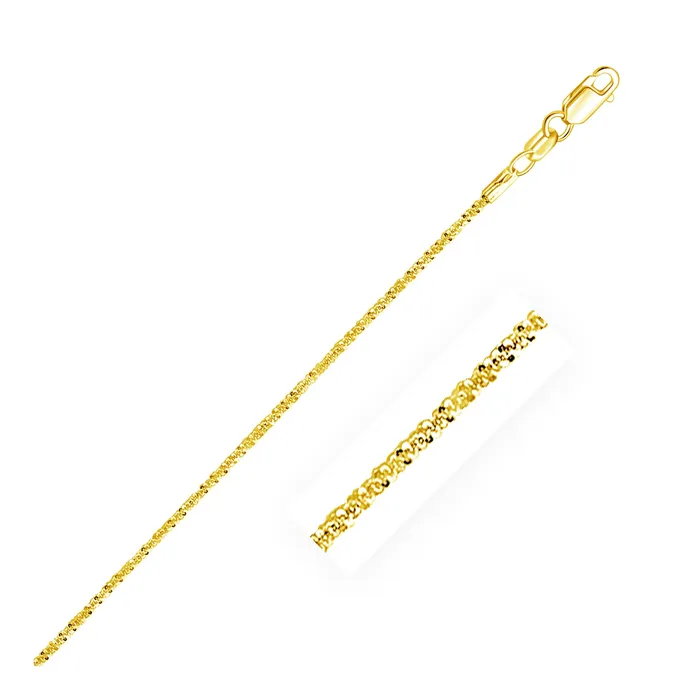 MayaMila Necklaces 10k Yellow Gold Sparkle Chain 15mm