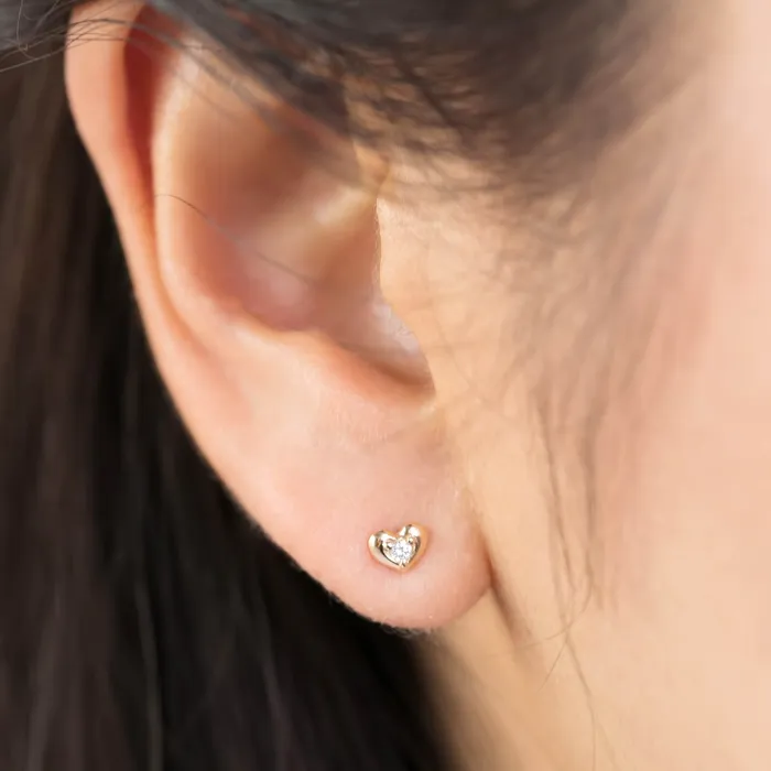 Necklaces Envero Jewelry Tiny Heart Diamond Studs Necklaces Envero Jewelry Tiny Heart Diamond Studs