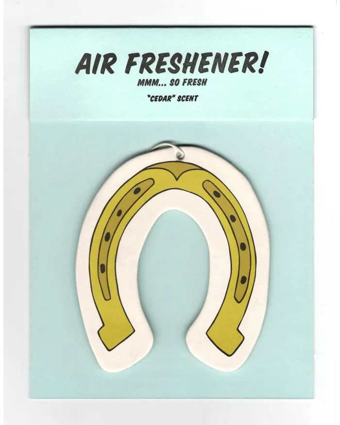 Power and Light Press Earrings Horseshoe Air Freshener