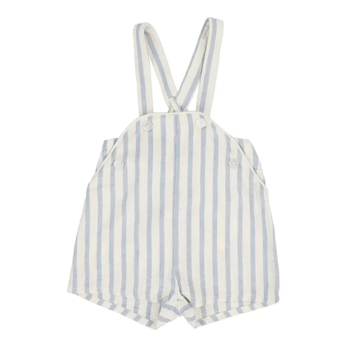 Rings Analogie Linen Stripe Pocket Romper Blue Analogie Rings Analogie Linen Stripe Pocket Romper Blue Analogie