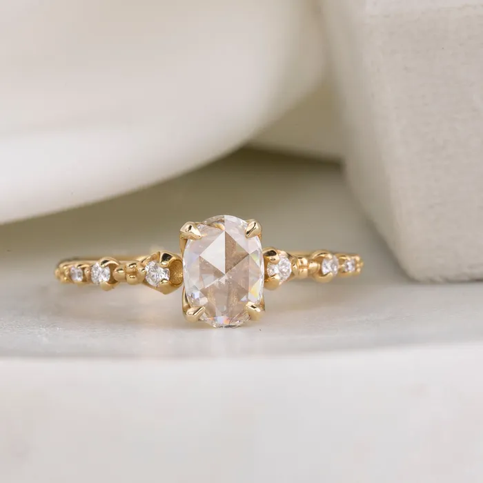 Rings Envero Jewelry Wisteria Ring Oval Rose Cut Diamond Rings Envero Jewelry Wisteria Ring Oval Rose Cut Diamond