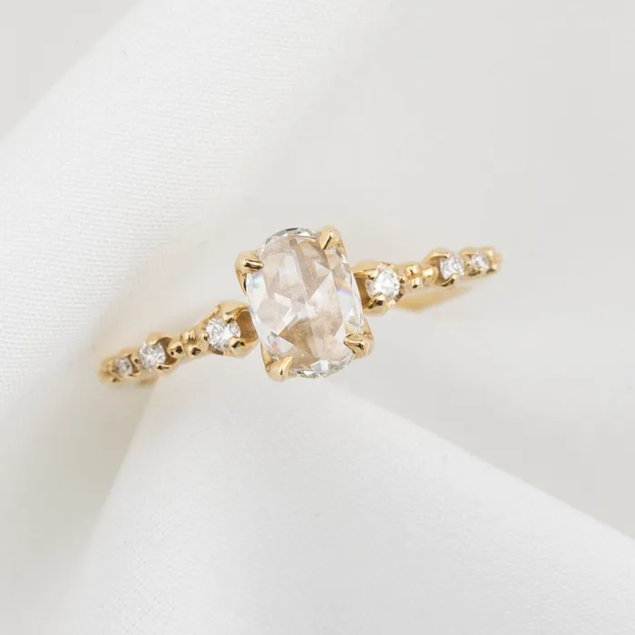 Rings Envero Jewelry Wisteria Ring Oval Rose Cut Diamond Rings Envero Jewelry Wisteria Ring Oval Rose Cut Diamond
