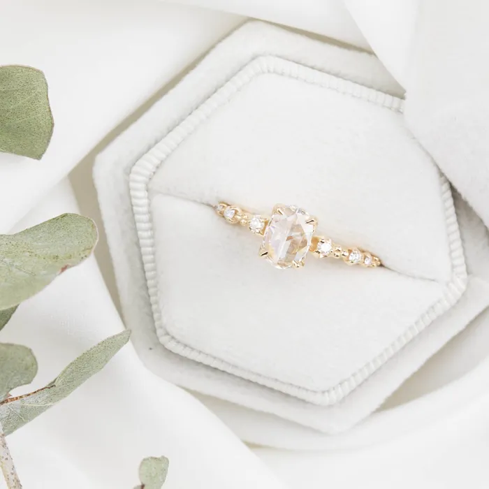 Rings Envero Jewelry Wisteria Ring Oval Rose Cut Diamond Rings Envero Jewelry Wisteria Ring Oval Rose Cut Diamond