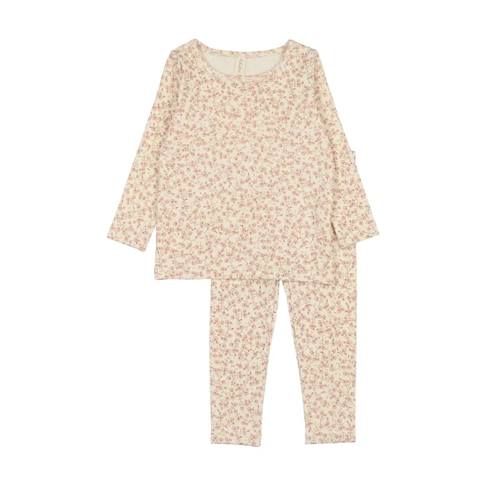 Rings Lilette Lilette All Over Floral Long Sleeve Set Mauve