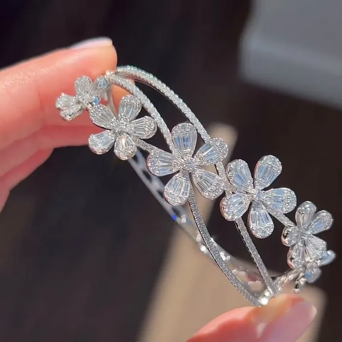 Shineofdiamond Rings Beautiful Handmade Floral Design in Sterling Silver
