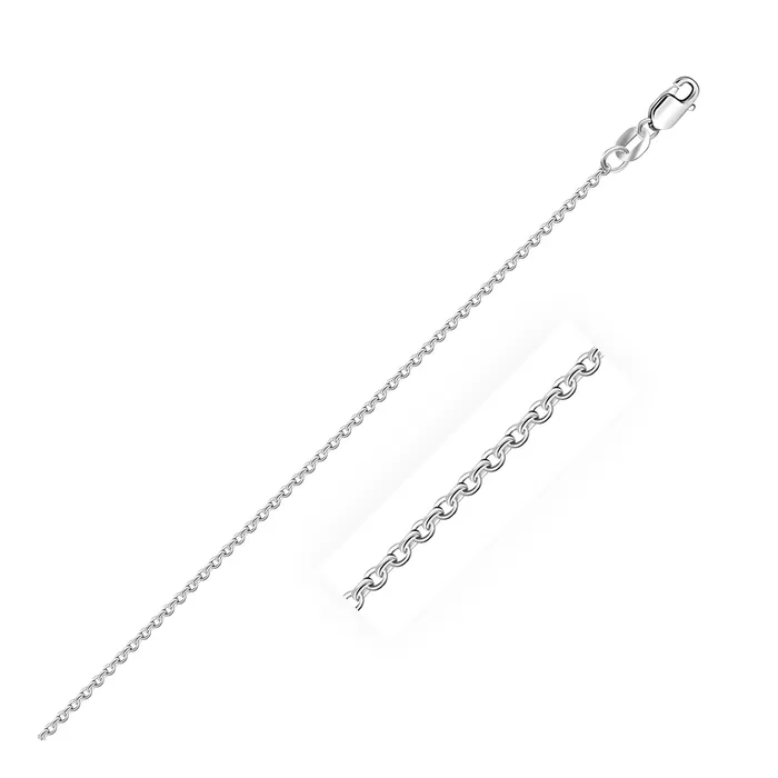 Sterling Silver Rhodium Plated Cable Chain 11mm MayaMila Rings
