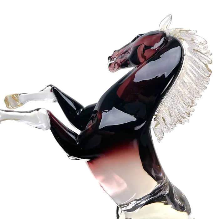 Arte di Murano Necklaces Murano glass Prancing horse Amethyst