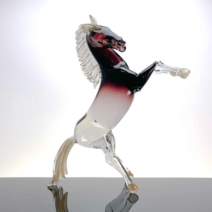 Arte di Murano Necklaces Murano glass Prancing horse Amethyst