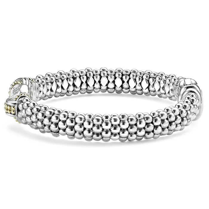 Bracelets Newport TwoTone Knot Caviar Diamond Bracelet 9mm LAGOS