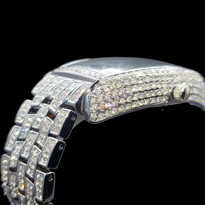 COMPASS Earrings Star Sky Compass Dial Bling Iced Out Diamond Watch