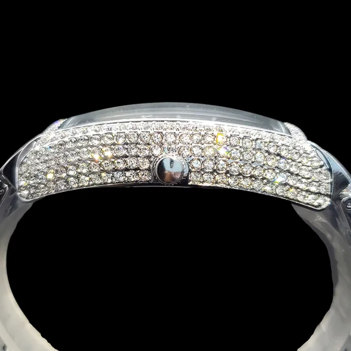 COMPASS Earrings Star Sky Compass Dial Bling Iced Out Diamond Watch