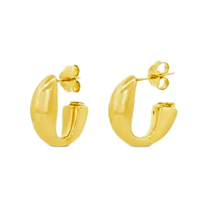 Earrings NicoleHD Jewelry Short Bubble J Hoop