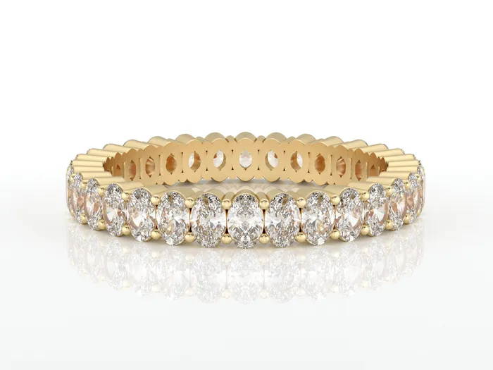 Ivy 15 Ct Oval Cut Full Eternity Wedding Band Sapheena Jewelry Rings