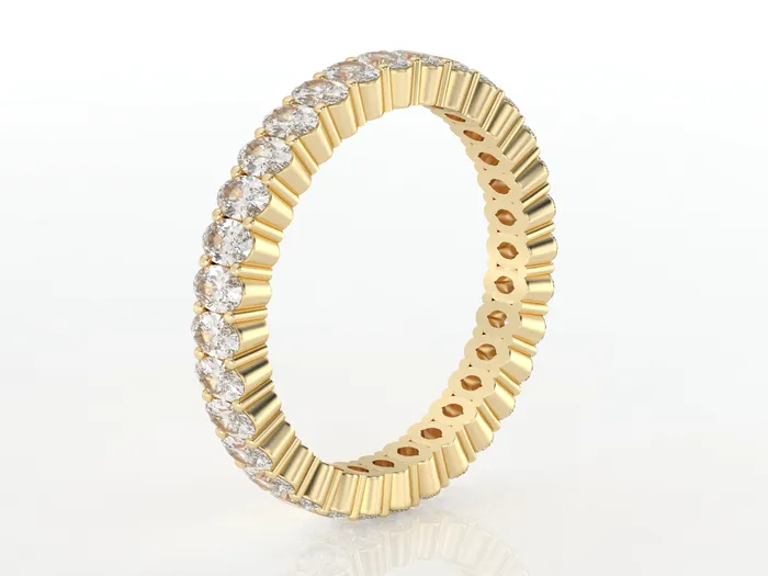 Ivy 15 Ct Oval Cut Full Eternity Wedding Band Sapheena Jewelry Rings