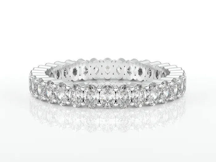 Ivy 15 Ct Oval Cut Full Eternity Wedding Band Sapheena Jewelry Rings
