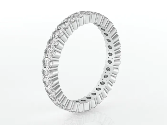 Ivy 15 Ct Oval Cut Full Eternity Wedding Band Sapheena Jewelry Rings