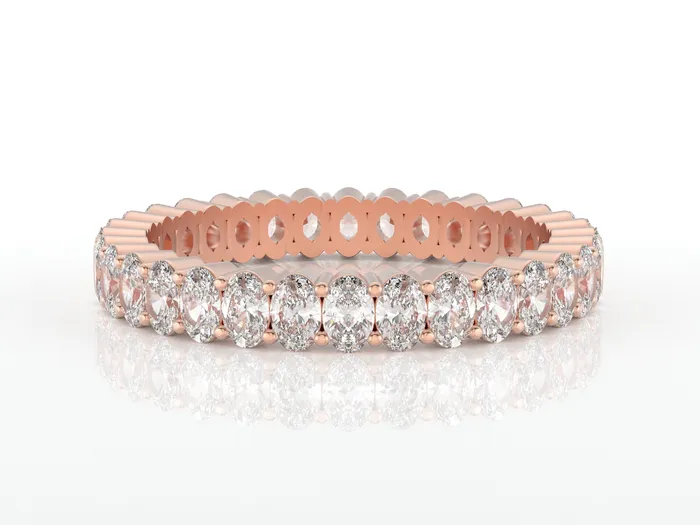 Ivy 15 Ct Oval Cut Full Eternity Wedding Band Sapheena Jewelry Rings
