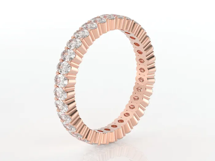 Ivy 15 Ct Oval Cut Full Eternity Wedding Band Sapheena Jewelry Rings