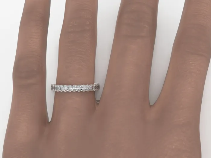 Ivy 15 Ct Oval Cut Full Eternity Wedding Band Sapheena Jewelry Rings