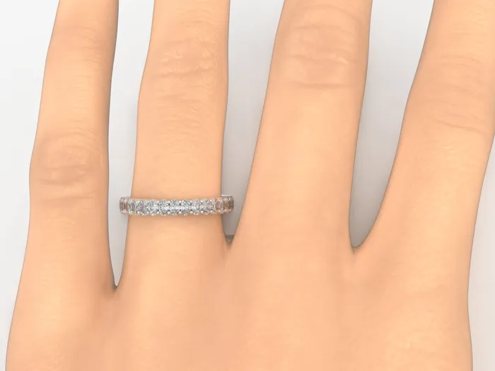 Ivy 15 Ct Oval Cut Full Eternity Wedding Band Sapheena Jewelry Rings