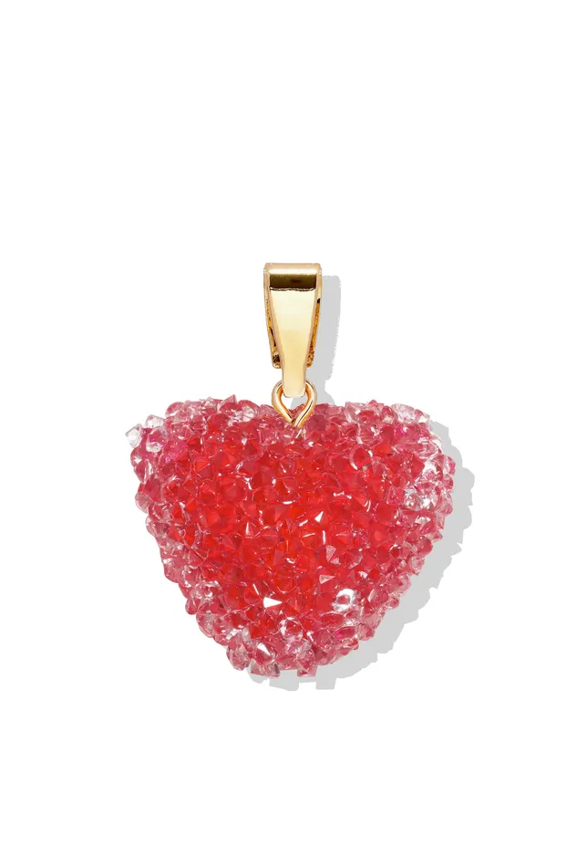 Jelly Heart Classic Connector Rouge Crystal Haze Jewelry Rings