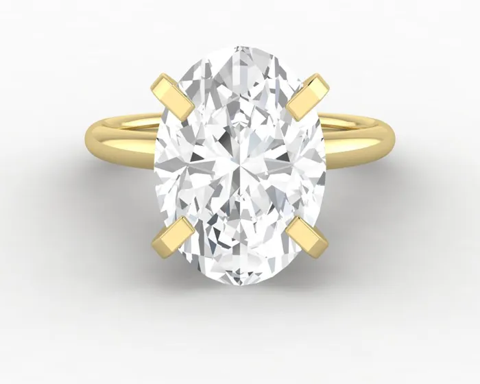 Lina 55 Ct Solitaire Oval Cut Moissanite Engagement Ring Sapheena Jewelry Rings Lina 55 Ct Solitaire Oval Cut Moissanite Engagement Ring Sapheena Jewelry Rings
