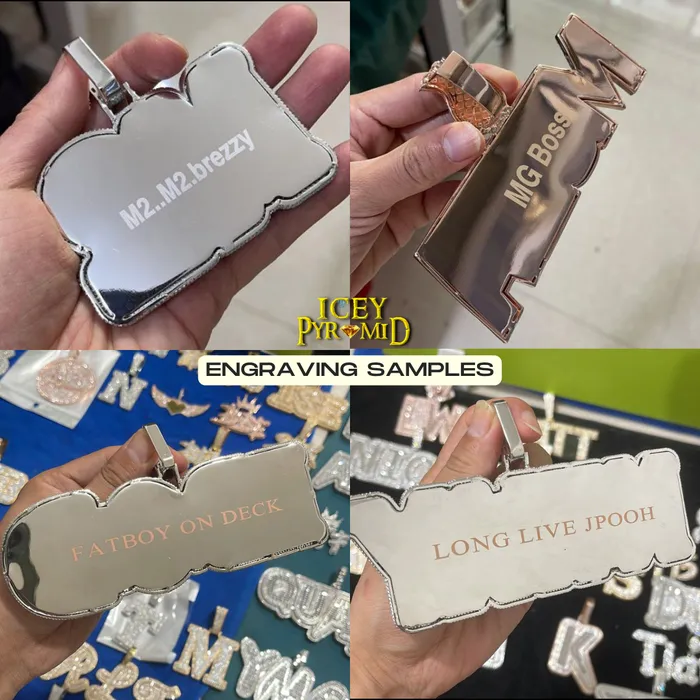 Luxury BIG Iced Out Personalized Custom Name Necklace Pendant GLORY Necklaces