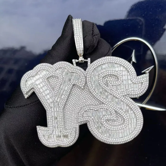 Luxury BIG Iced Out Personalized Custom Name Necklace Pendant GLORY Necklaces