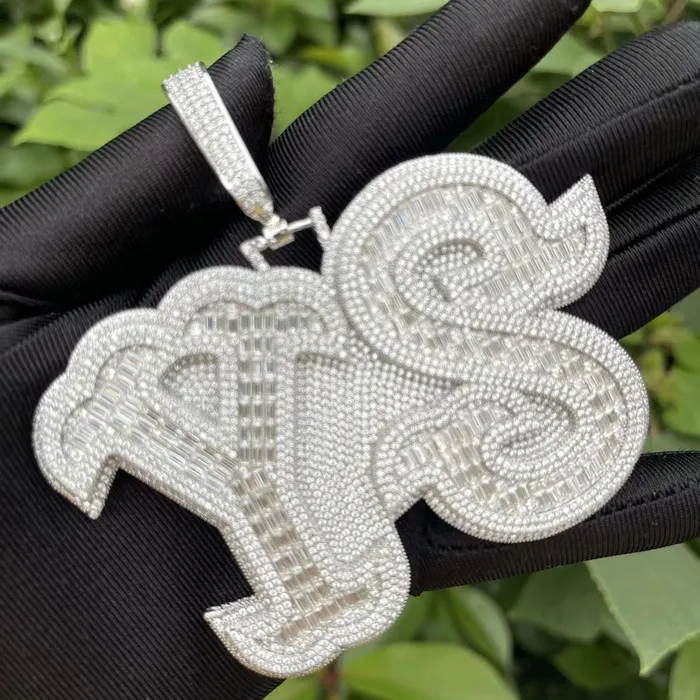 Luxury BIG Iced Out Personalized Custom Name Necklace Pendant GLORY Necklaces