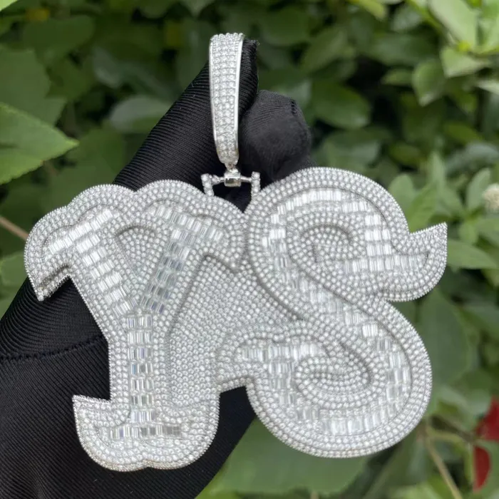 Luxury BIG Iced Out Personalized Custom Name Necklace Pendant GLORY Necklaces
