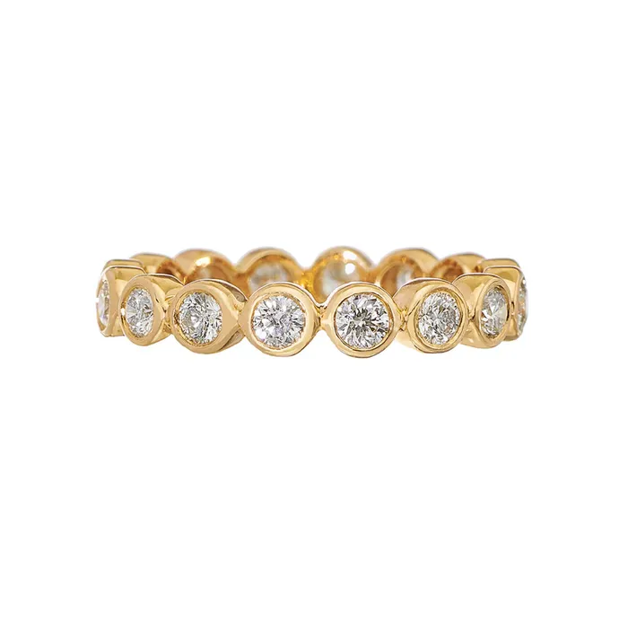 Modern Bezel Set Diamond Band Sethi Couture Rings