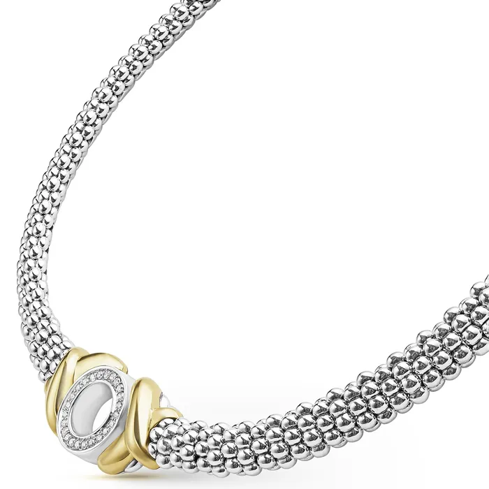 Necklaces LAGOS Embrace 18K Gold XO Diamond Necklace