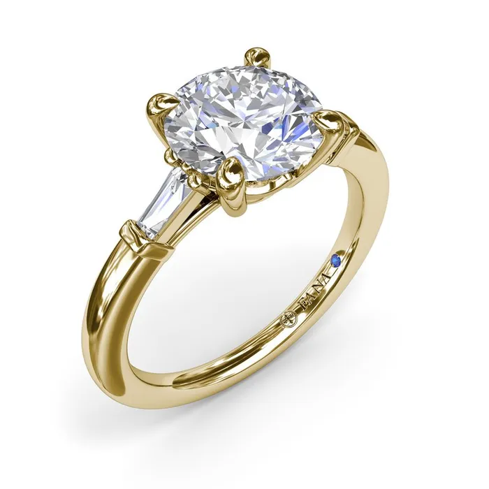 Rings FANA Tapered Baguette Diamond Engagement Ring
