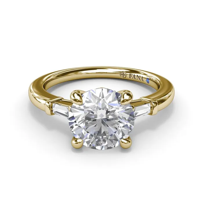 Rings FANA Tapered Baguette Diamond Engagement Ring