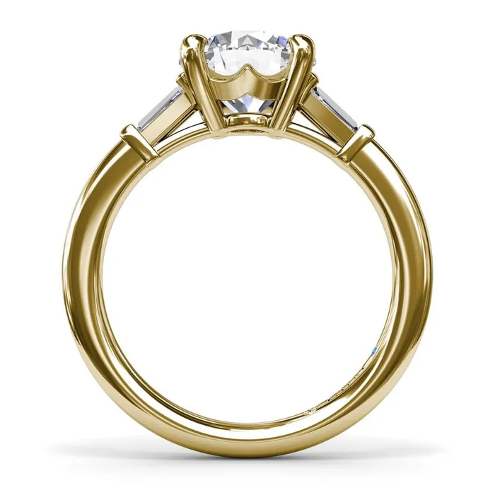 Rings FANA Tapered Baguette Diamond Engagement Ring