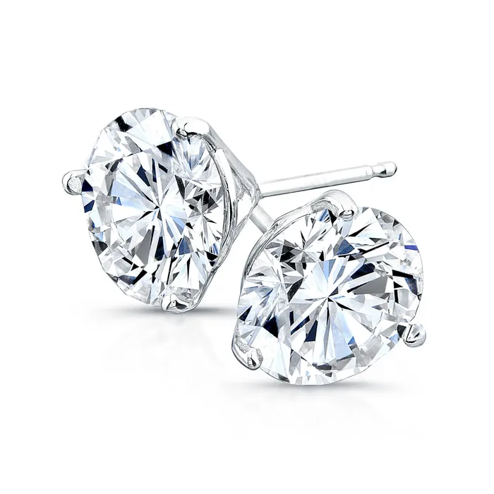 Round Brilliant Diamond Stud Earrings 200TW Rahaminov Diamonds Earrings