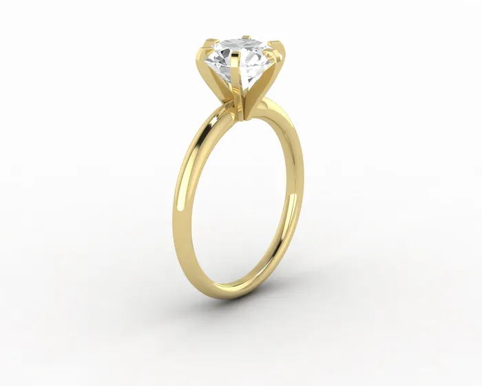 Sapheena Jewelry Rings Vega 20 Ct Solitaire Round Cut Engagement Ring
