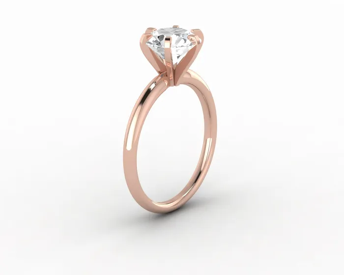 Sapheena Jewelry Rings Vega 20 Ct Solitaire Round Cut Engagement Ring