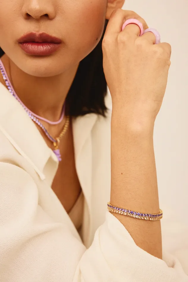 Serena bracelet Champagne Crystal Haze Jewelry Bracelets
