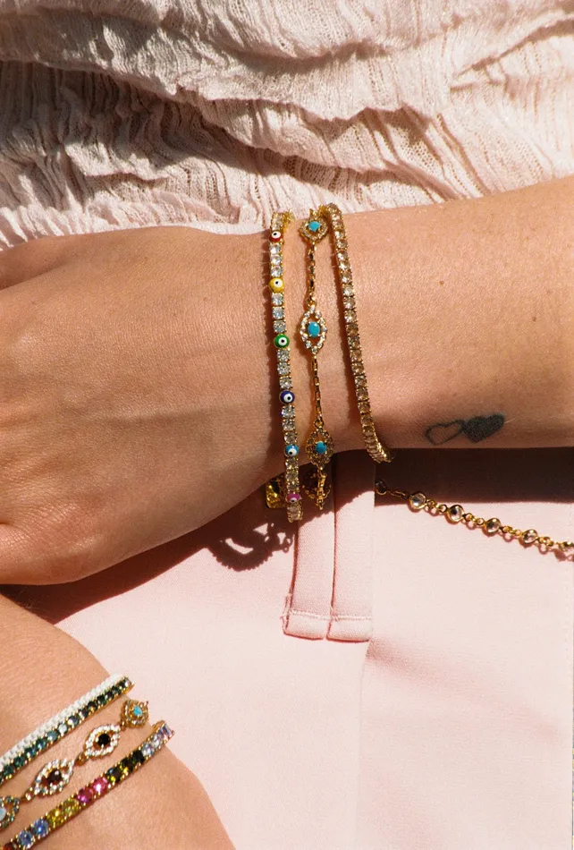 Serena bracelet Champagne Crystal Haze Jewelry Bracelets