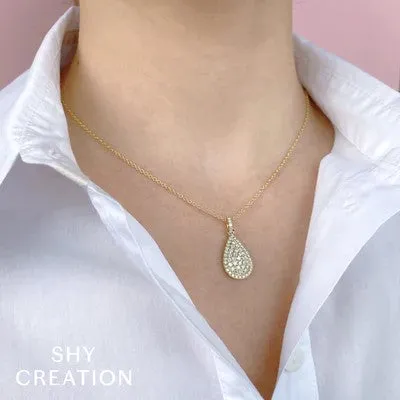 SHY CREATIONS 109CT DIAMOND PEAR NECKLACE Necklaces