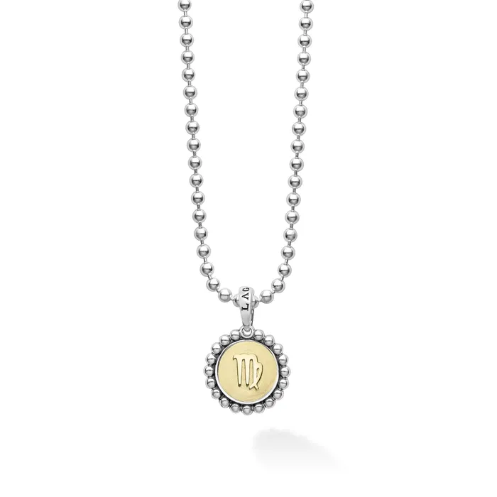 Signature Caviar Virgo Zodiac Charm Necklace LAGOS Necklaces