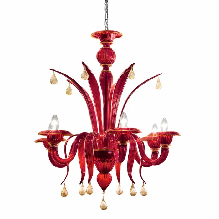 Voltolina Earrings Iris 6 lights chandelier