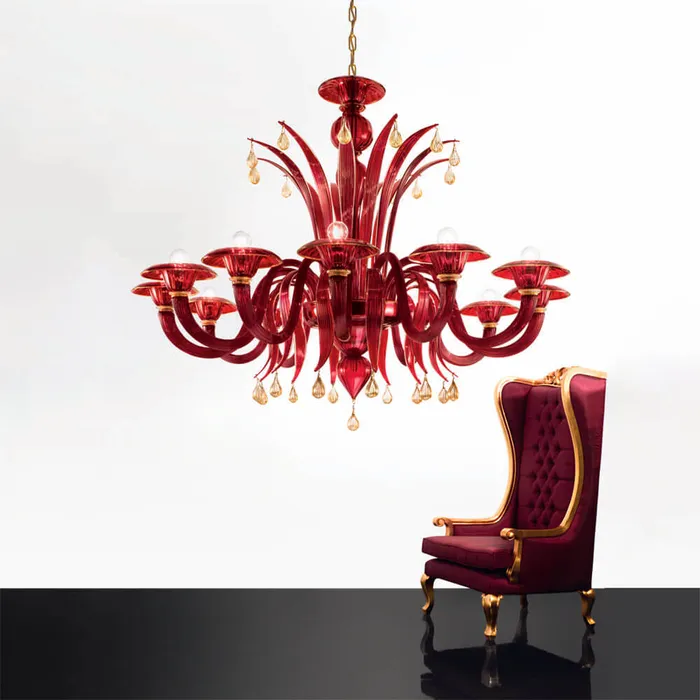 Voltolina Earrings Iris 6 lights chandelier