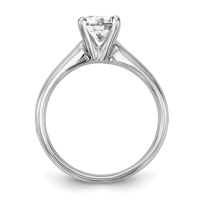 025ct CZ Solid Real 14k White Gold Solitaire Engagement Ring Goldia Rings