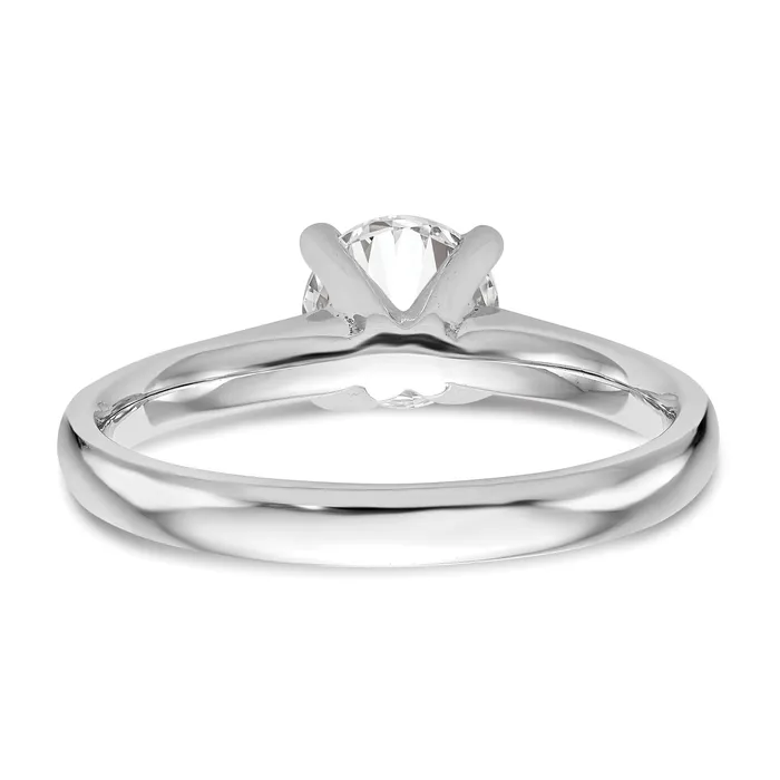 025ct CZ Solid Real 14k White Gold Solitaire Engagement Ring Goldia Rings